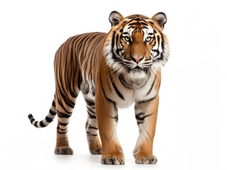 Obraz premium Tiger in white background