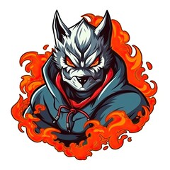 Art illustration Character Wolf ninja