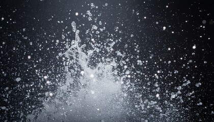 黒背景の水と飛沫のテクスチャ２