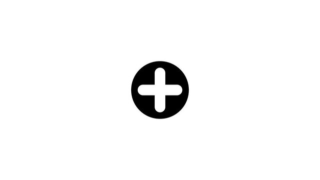 First aid icon, Round shape plus hospital icon, medical icon, health medical Logo, medical logo.