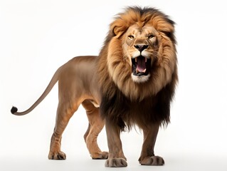 Lion in White Background