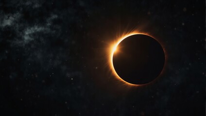 Fototapeta premium Eclipse was a thrilling otherworldly celestial event that captivated spectators worldwide.
