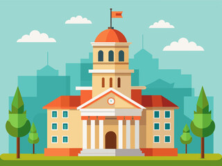City Hall vector illustration 