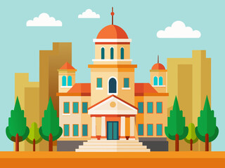 City Hall vector illustration 