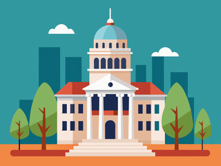 City Hall vector illustration 