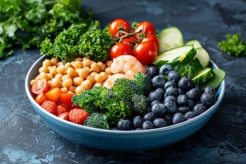 Cholesterol diet nutritional food for heart health wellness and healthy nutrition eating with clean fruits and vegetables