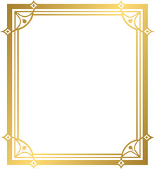 Minimalist golden frame