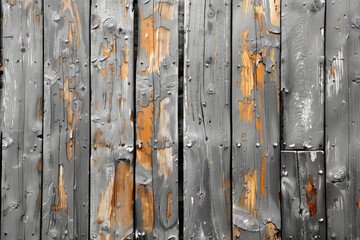 Old wooden door  background. Created with Ai
