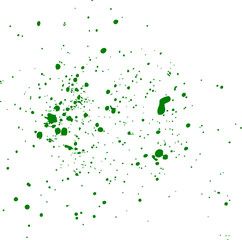 Green Color Paint Splatter