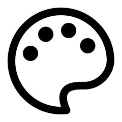 Fototapeta premium palette icon for illustration