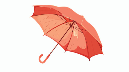 Open umbrella in retro vintage style. Elegant parasol