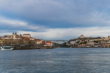 Fototapeta premium Porto,Portugal. The second-largest city and located along the Douro river. UNESCO proclaimed as World Heritage Site.