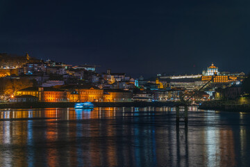 Fototapeta premium Porto,Portugal. The second-largest city and located along the Douro river. UNESCO proclaimed as World Heritage Site.