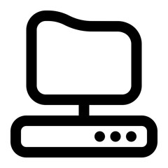 Server Icon in Line Style