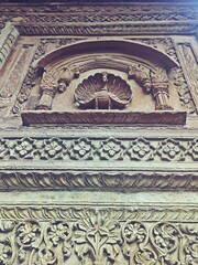Elaborate stonework showcasing intricate patterns and textures.