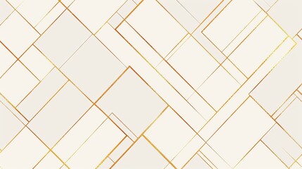 a white background with gold and gray geometric shapes.