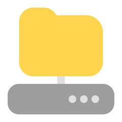 Server Icon in Flat Style
