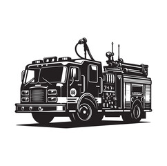 firefighter car vector illustration icon