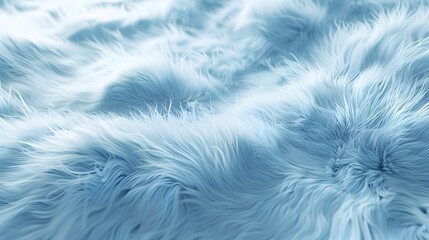 Obraz premium Minimalist Light Blue Fluffy Textured Background in Style 3D Rendering