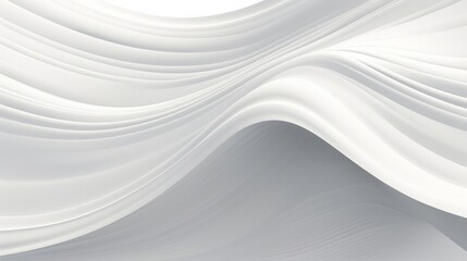 Obraz premium ウェーブ アート 抽象 白い
