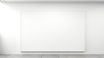Obraz premium 白い屋内とパネル