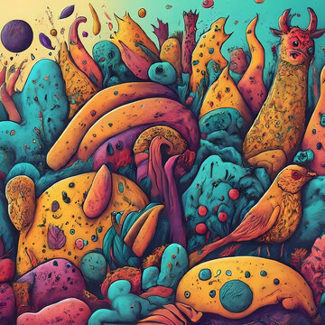absatrat art monster