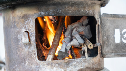 Rustic Warmth: The Charm of a Wood-Burning Stove