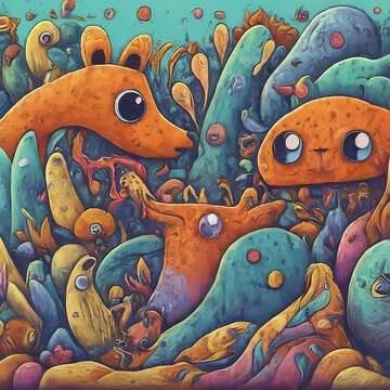 absatrat art monster