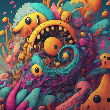absatrat art monster