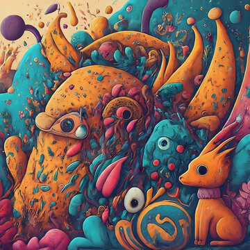 absatrat art monster