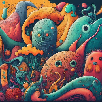 absatrat art monster