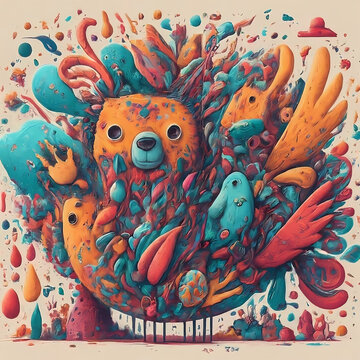 absatrat art monster