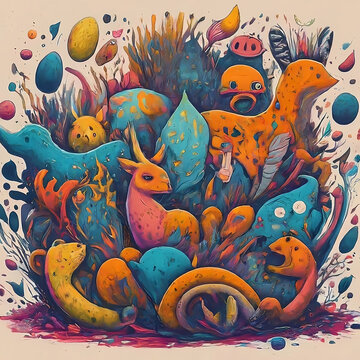 absatrat art monster