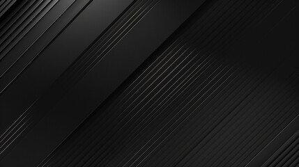Obraz premium Abstract black background with diagonal lines. Modern dark digital business, banner, template background.