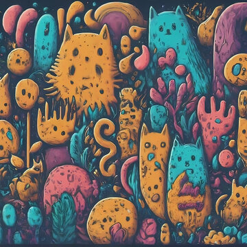 absatrat art monster