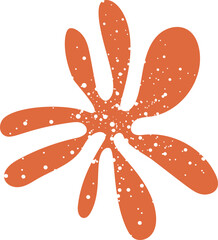 Cute flower element vector