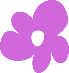 Cute flower element vector