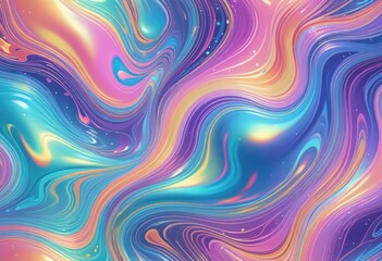 Obraz premium a seamless trendy iridescent rainbow foil texture as the background