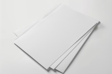 Paper Mockup on Isolated Background created with Generative AI