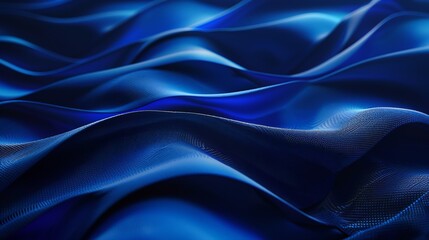 Obraz premium Dynamic wavy vector background design in deep blue hues, perfect for modern and sophisticated projects.
