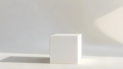Fototapeta premium Sleek Product Packshot Illuminated on Pristine White Backdrop for Captivating Brand Showcase
