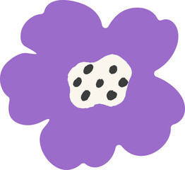 Cute flower element vector