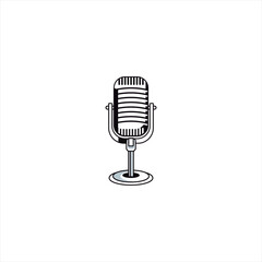 Illustration vector graphic of microphone icon