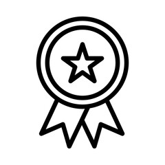 Badge icon or logo illustration outline black style