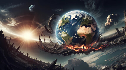 earth going through cycles of creation and destruction