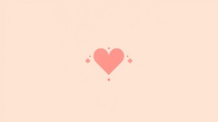 a minimalist heart pattern Generative AI