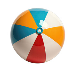 Obraz premium A vibrant and colorful beach ball on a Transparent background 