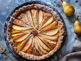 Bake a Taste of Fall with Our Classic Pear Frangipane Tart (Tarte Bourdaloue) - A Delectable Treat f