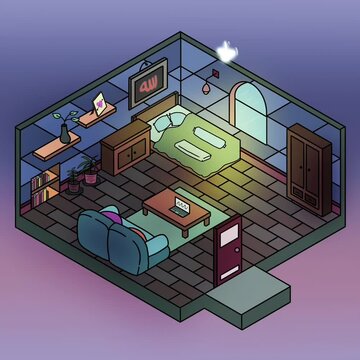 isometric view of a house