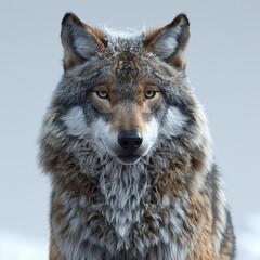 Fototapeta premium gray wolf portrait